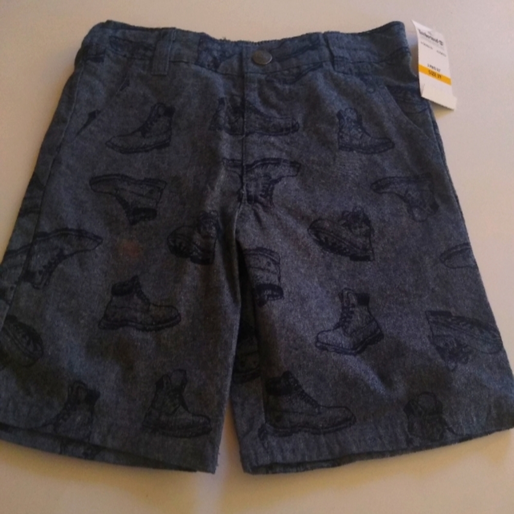3/$15 New Timberland 3T boy's shorts with boot graphics